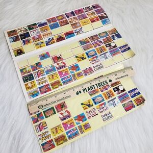 Vintage 90's Girl Scout calendar sticker sheets gift organizing novelty